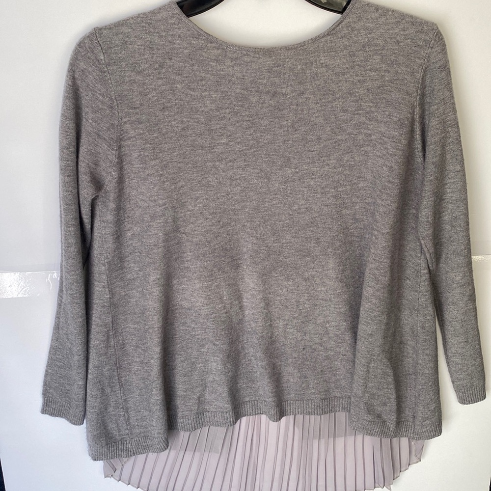 Karamel Italy Gray Crew Neck Long Sleeve Sweater Size L